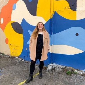 Navy Blue Frank & Oak Pinafore